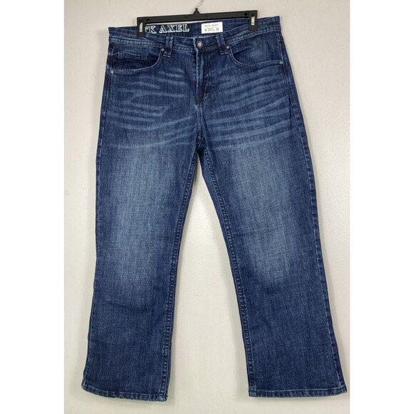 Axel Other - TK Axel Jeans Mens 38/30 Blue Slim Boot Leg Cut Dark Blue Wash